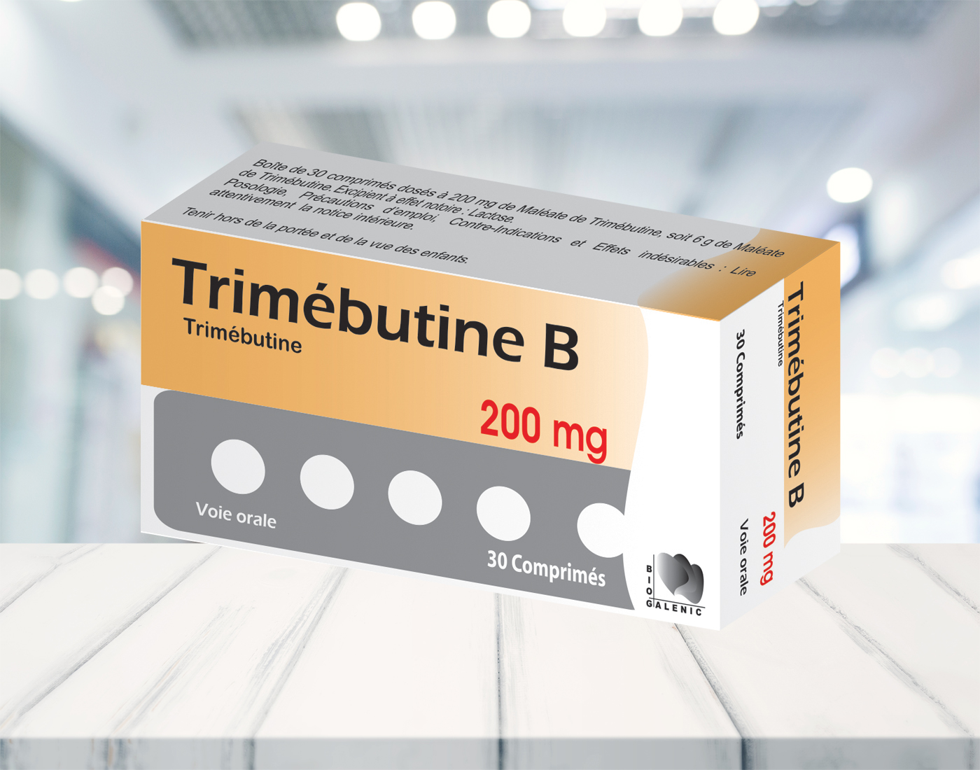 Trimebutine B 200mg – Biogalenicpharma